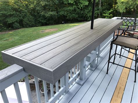 patio railing table